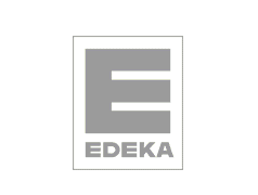 Edeka logo in grey color