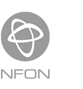 Nfon logo in grey color