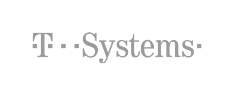 T-System logo in grey color