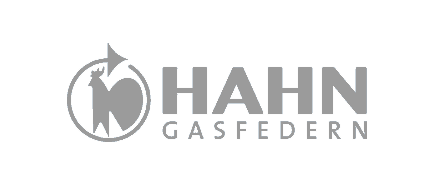 Hahn Gasfedern logo in grey color